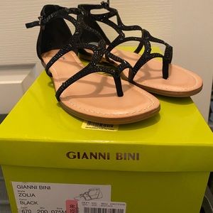 Gianni Bini Zolia black sandals